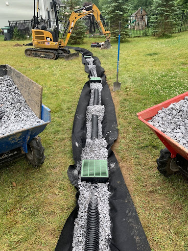 French Drain Installation project 6 in University Park