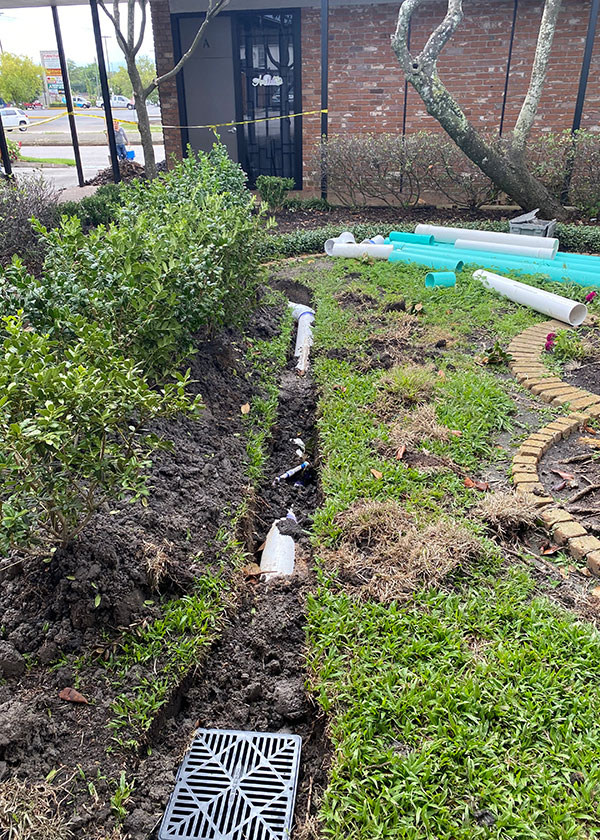 Gutter & Downspout Drainage project 5 in Addison